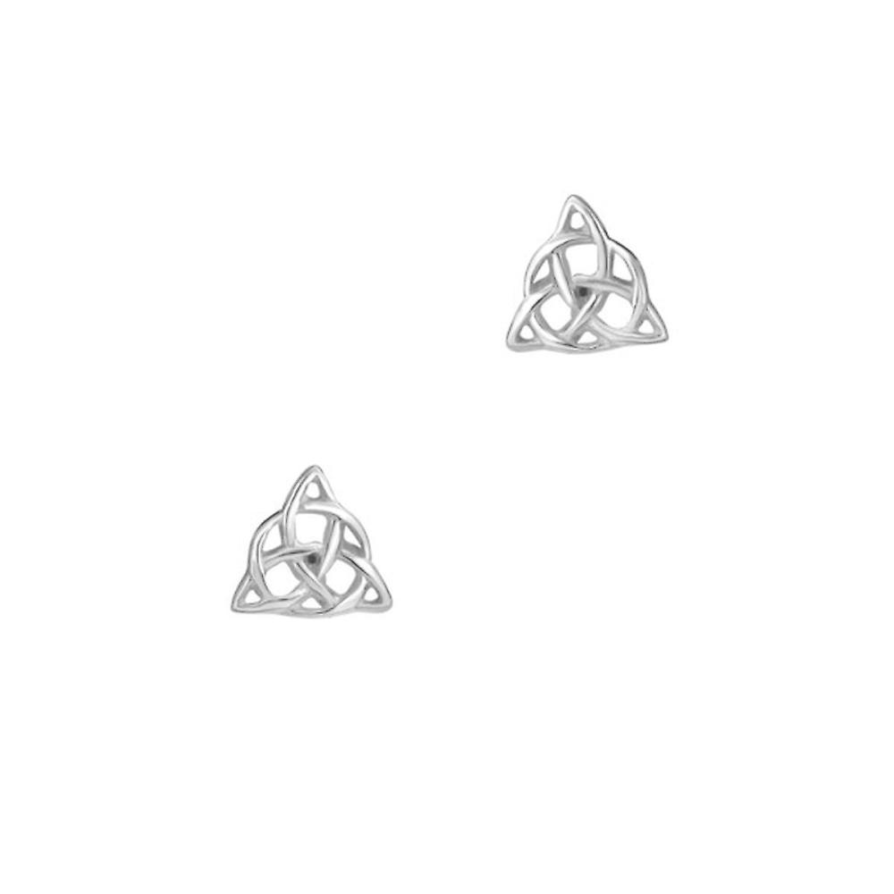 Celtic Holy Trinity Knot Stud Pair Of Earrings