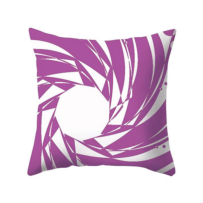 Smooth Edges Pillow Case Invisible Zipper Polyester Clear Texture Geometric Cushion Slipcover for Ho