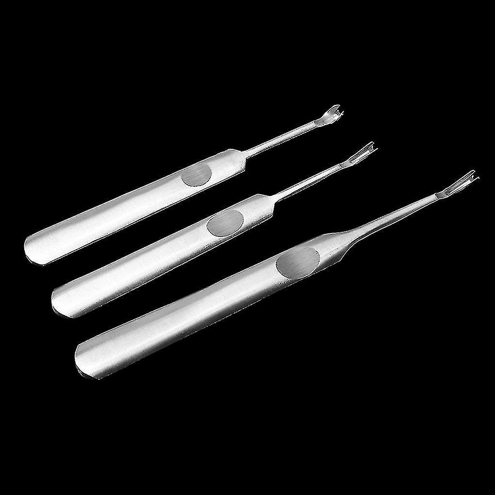 3pcs Diy Hand Stitching U + v Shaped Groover Skiving Edge Beveler Tool