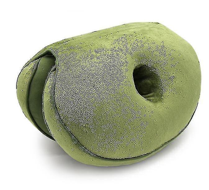 Multifunctional Double-folding Comfort Seat Cushion,memory Foam Buttocks Cushionarmy Green