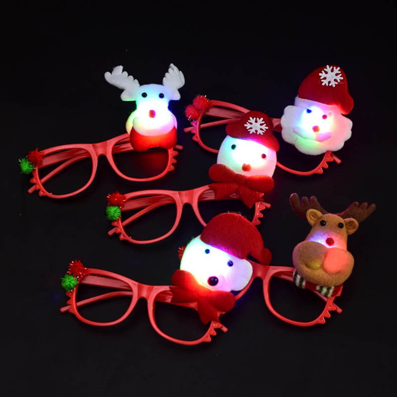 Christmas Decoration Accessories Costume Eyeglasses Snapping Circle