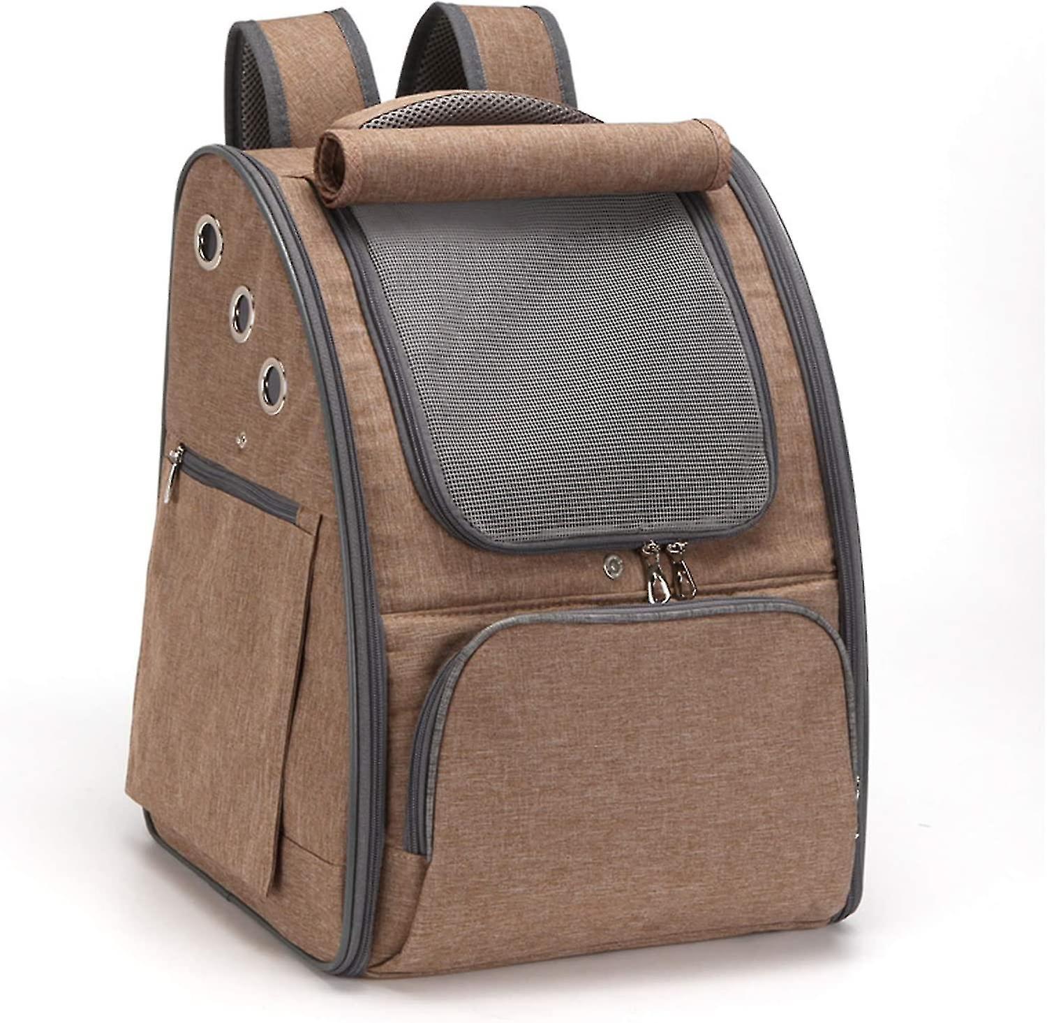 Cat Carry Bag Puppies Small Dog Backpack Pet Backpack Breathable Foldable Cat Dog Bag Brow