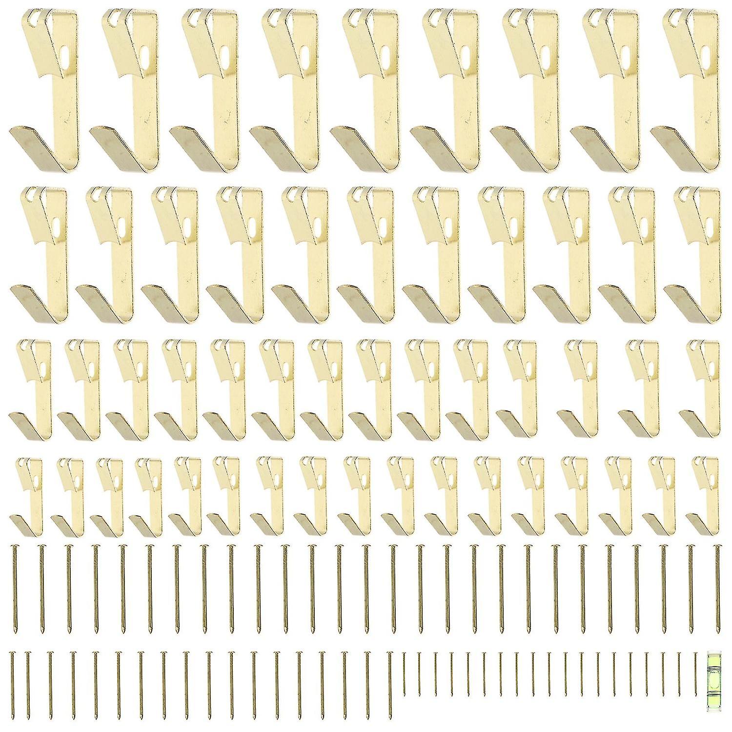 130pcs Premium Practical Simple Photo Frame Hook Heavy Duty Hook Boxed Hook Wallboard Hook