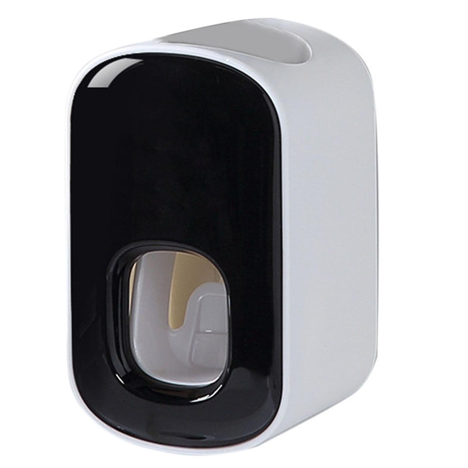 Toothpaste Dispenser Wall Mounted Automatic Squeezer with Adhesive Sticker for Easy Installation in Bathroom