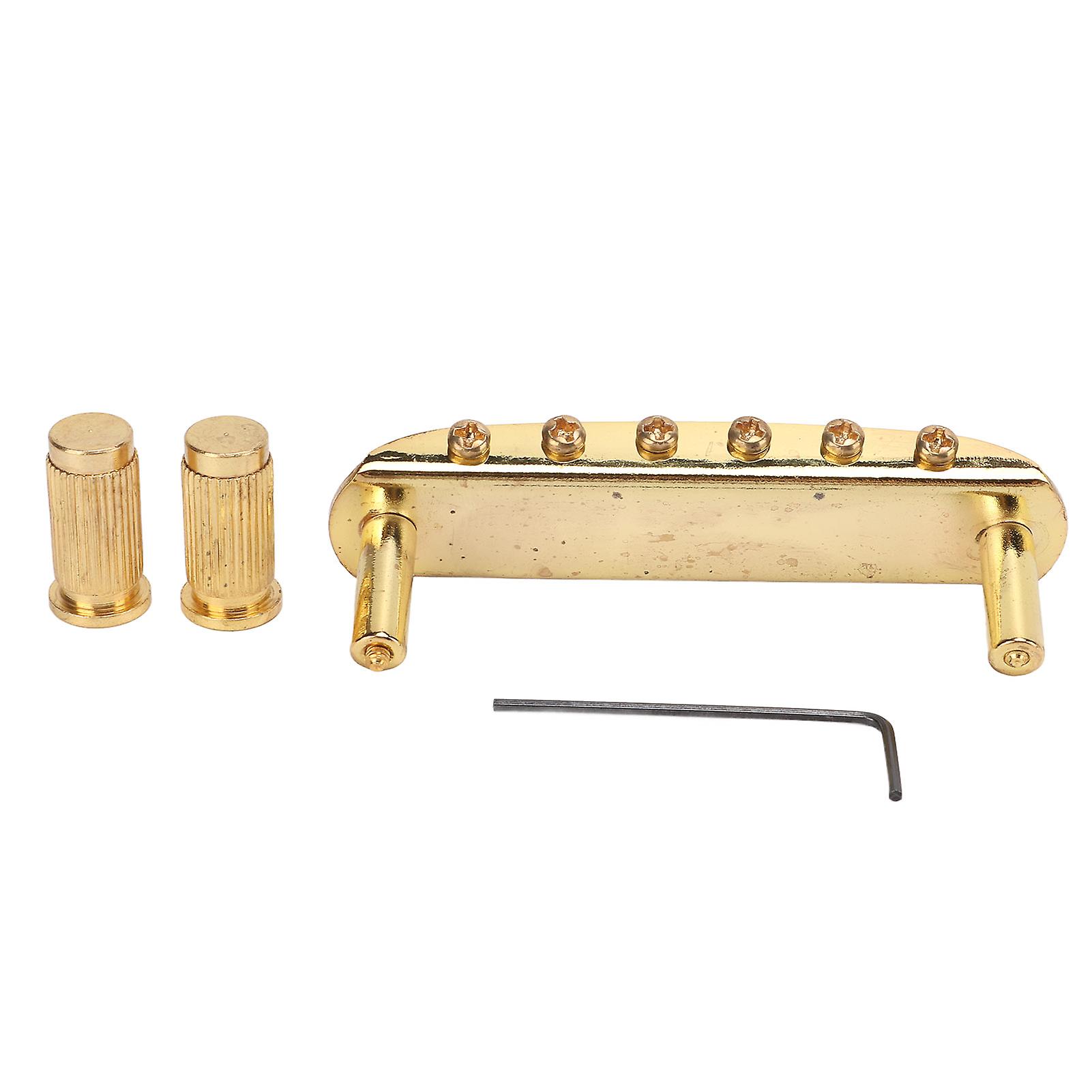 String Electric Guitar Bridge Tailpiece Metal Accessory for Jazzmaster Instrument Gold