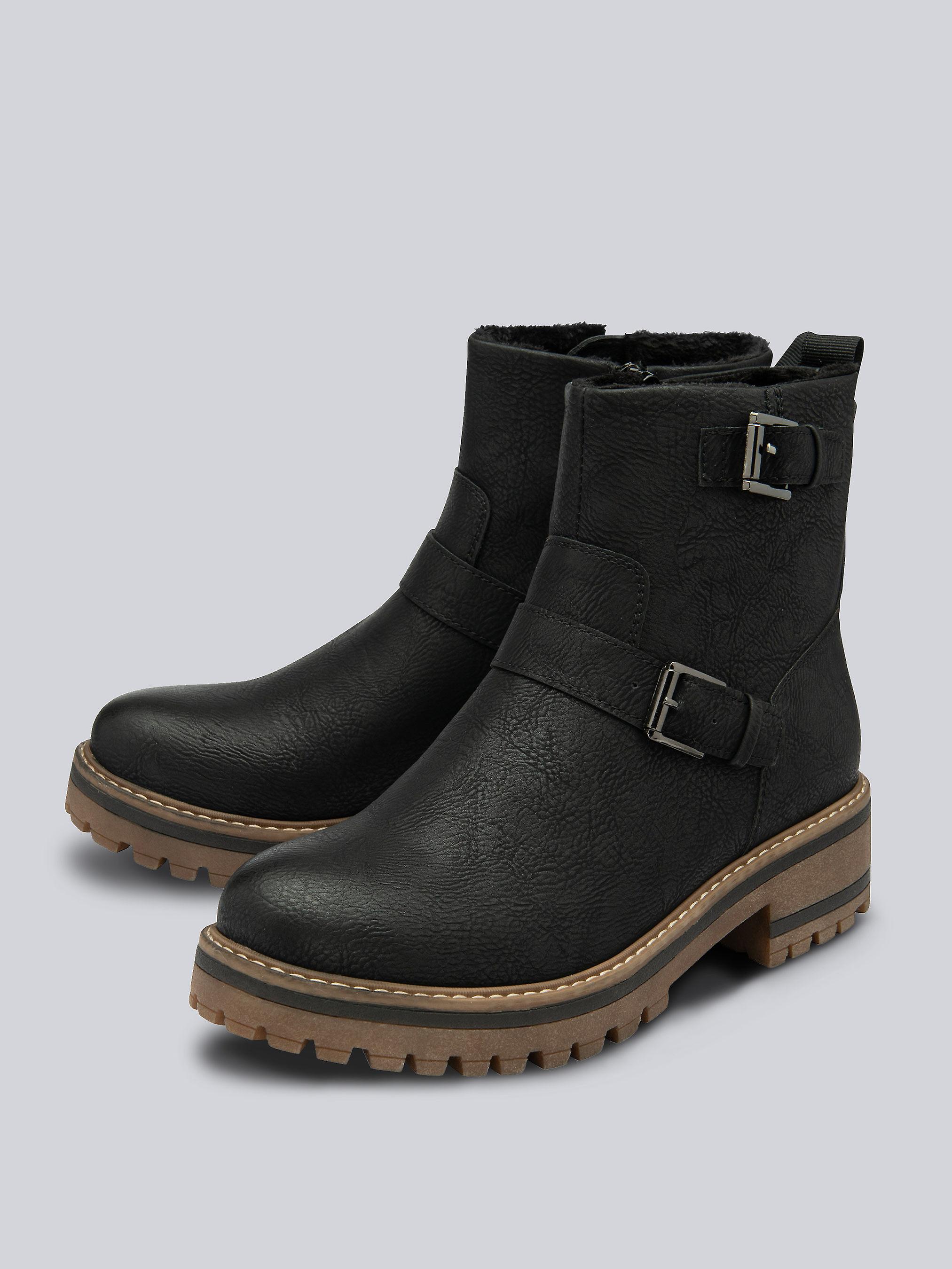 Lotus Jagger Zip-Up Ankle Boots in Black