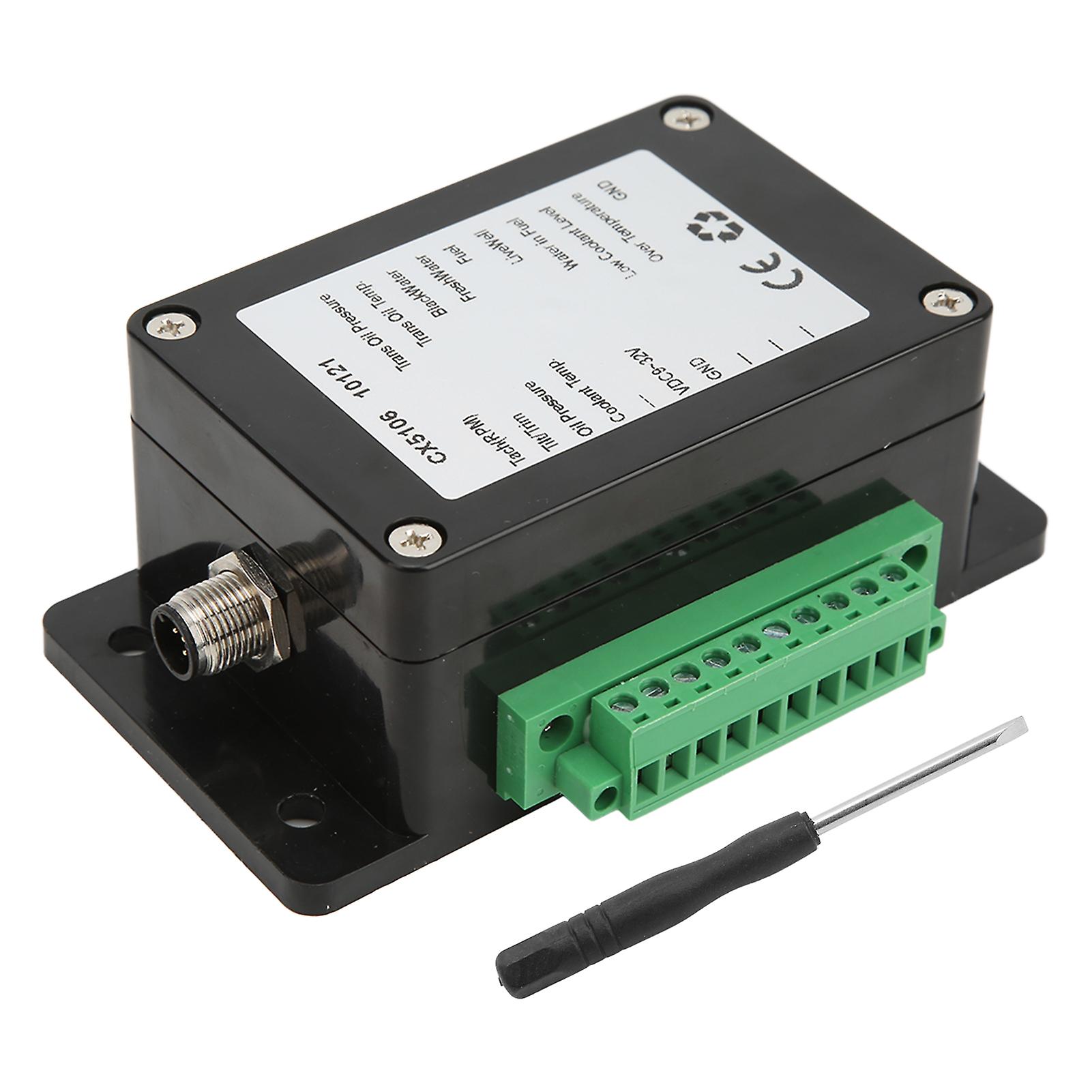 Schiffsmotor NMEA 2000 Konverter Box Single Engine Protocol Connector Langlebiges kompaktes Design Hochleistungskunststoff Einfache Installation für 