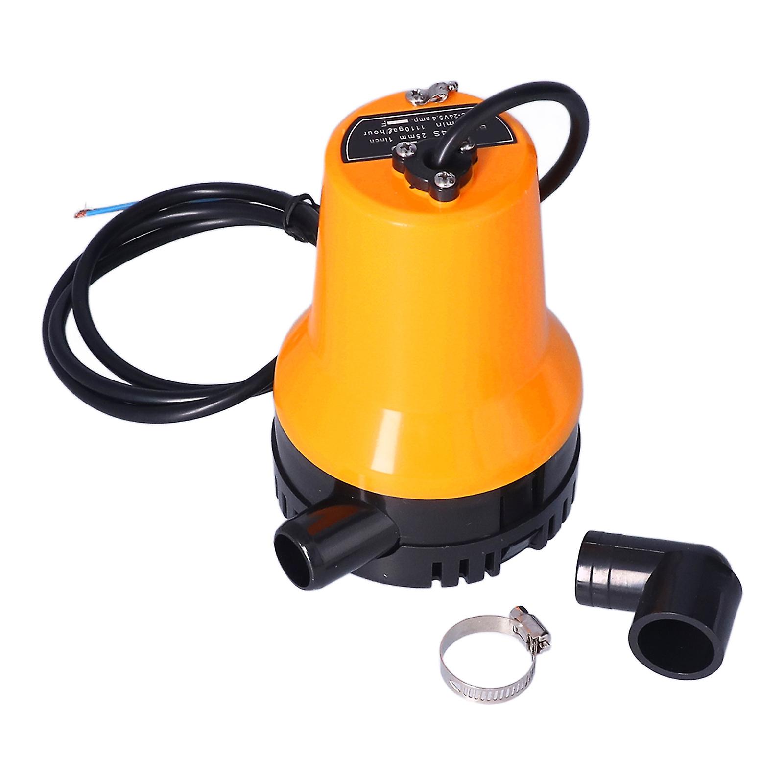 Pompe de cale submersible 24 V pour bateau, pompe à eau électrique 5 400 tr/min pour irrigation par aspersion des terres agricoles