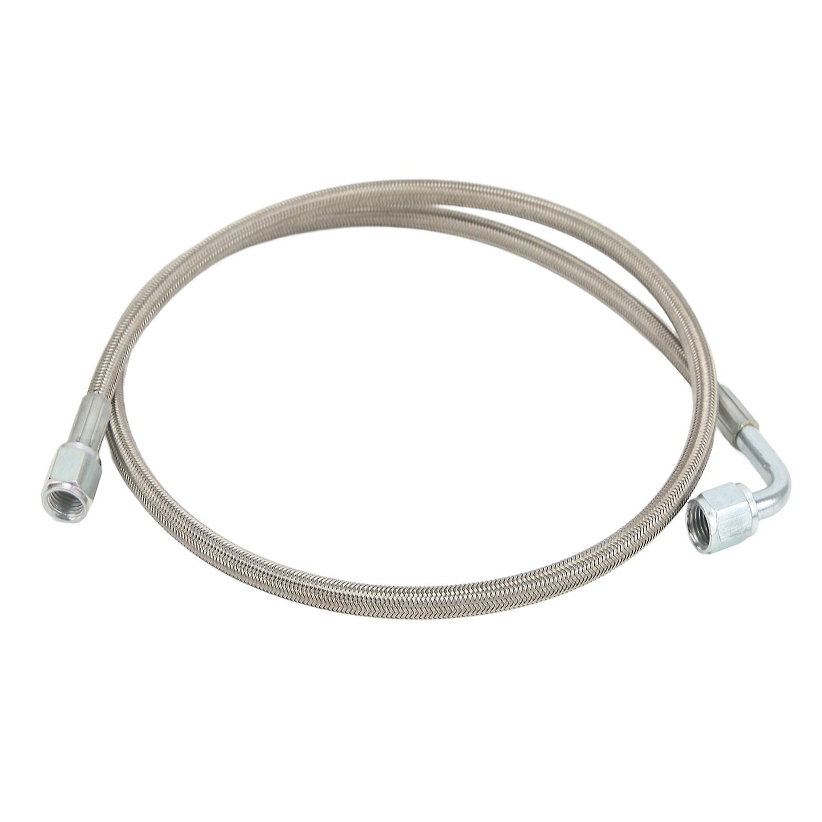 Tuyau d'alimentation d'huile turbo 4AN, tressé à 90 degrés, en acier inoxydable, 48 pouces