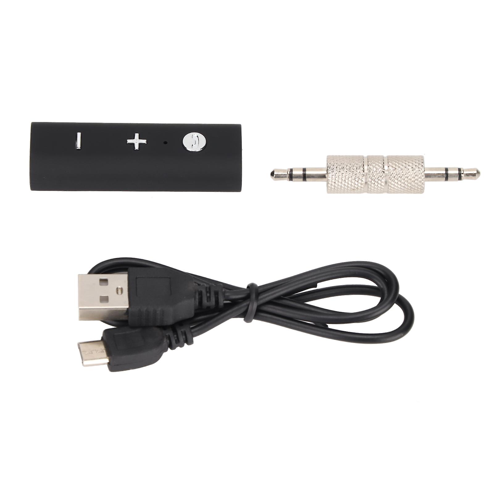 Bluetooth 5.0 Noise Cancelling Receiver - Portable AUX Adapter for Car & Home Stereo