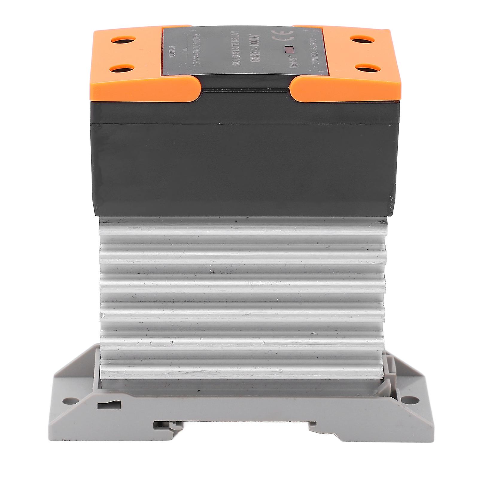 Solid State Relay, DA Small Relay Module DC Control AC Relay with Heat Sink 3-32VDC Input 24-480VAC Output