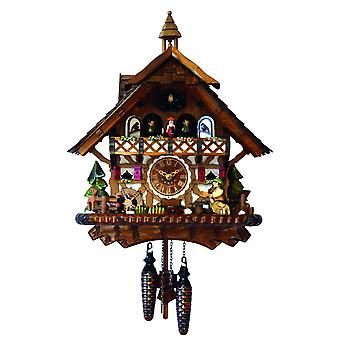 Engstler - 4492 QMT - Kuckucksuhr - Quarz - Nussbaum