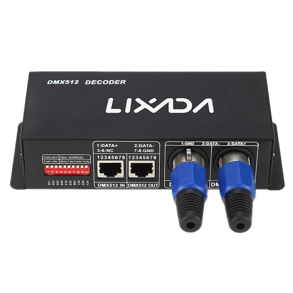 Lixada DMX512 4CH*4A Decoder LED Controller 4 Channels Driver RGBW LED Strip Light DC12V-24V