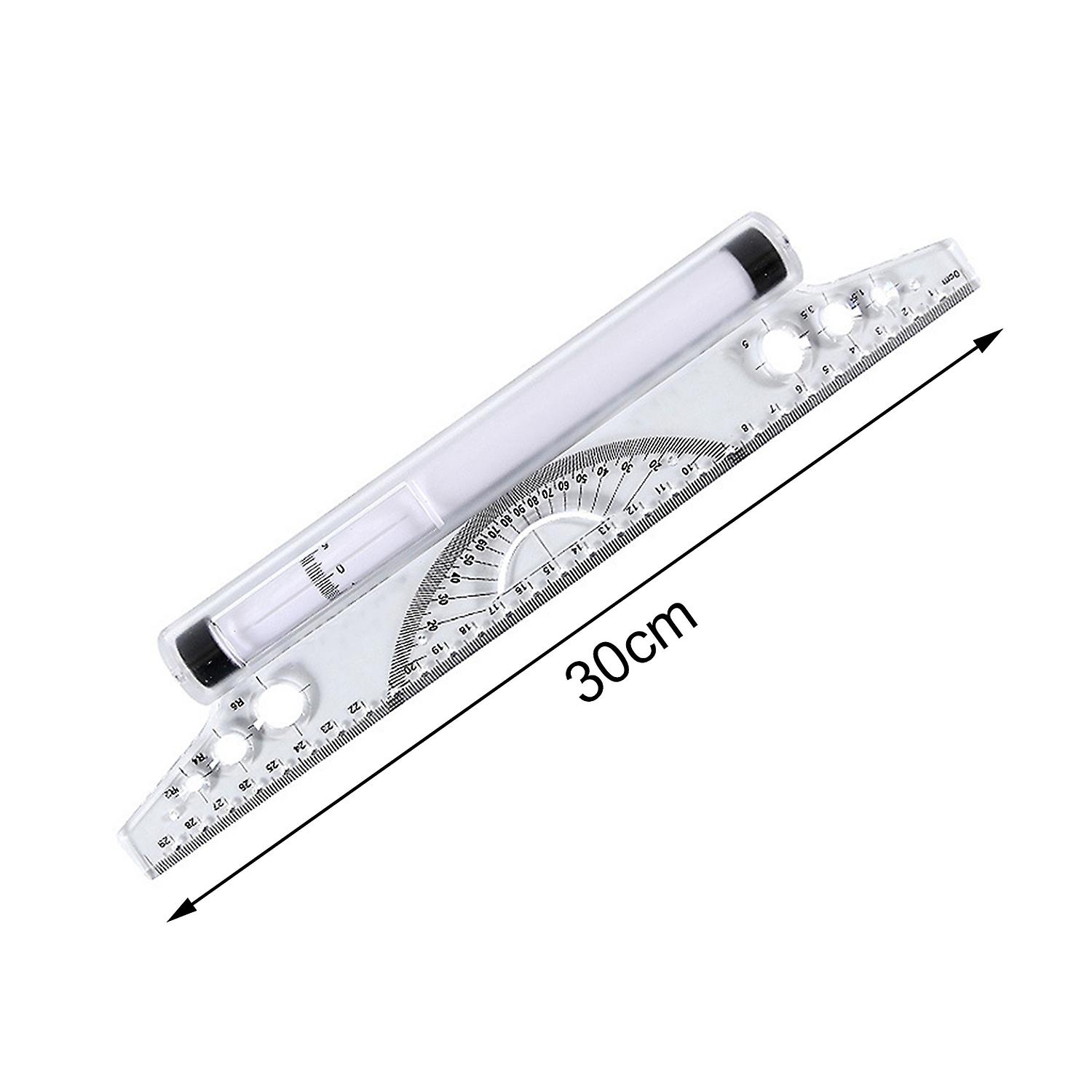 Parallel Ruler Multifunctional Protractor Universal Foot Drawing Roller ...