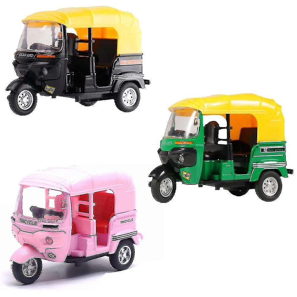 Alloy Tricycle Pull Back Car With Light And Music Model Toy A szkydv-YUHAO