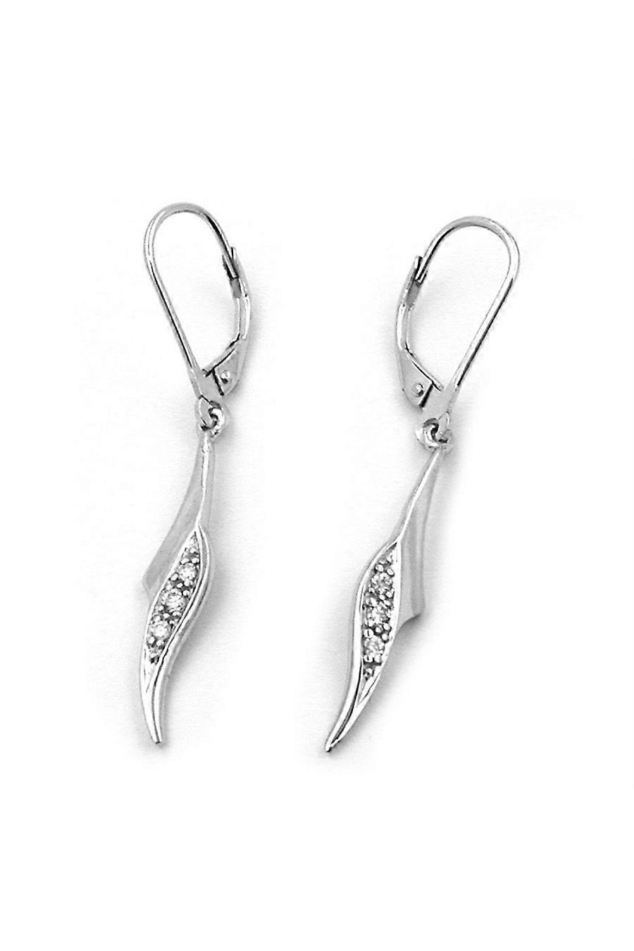 Earring Leverback Zirconias Silver 925 - Gl91583