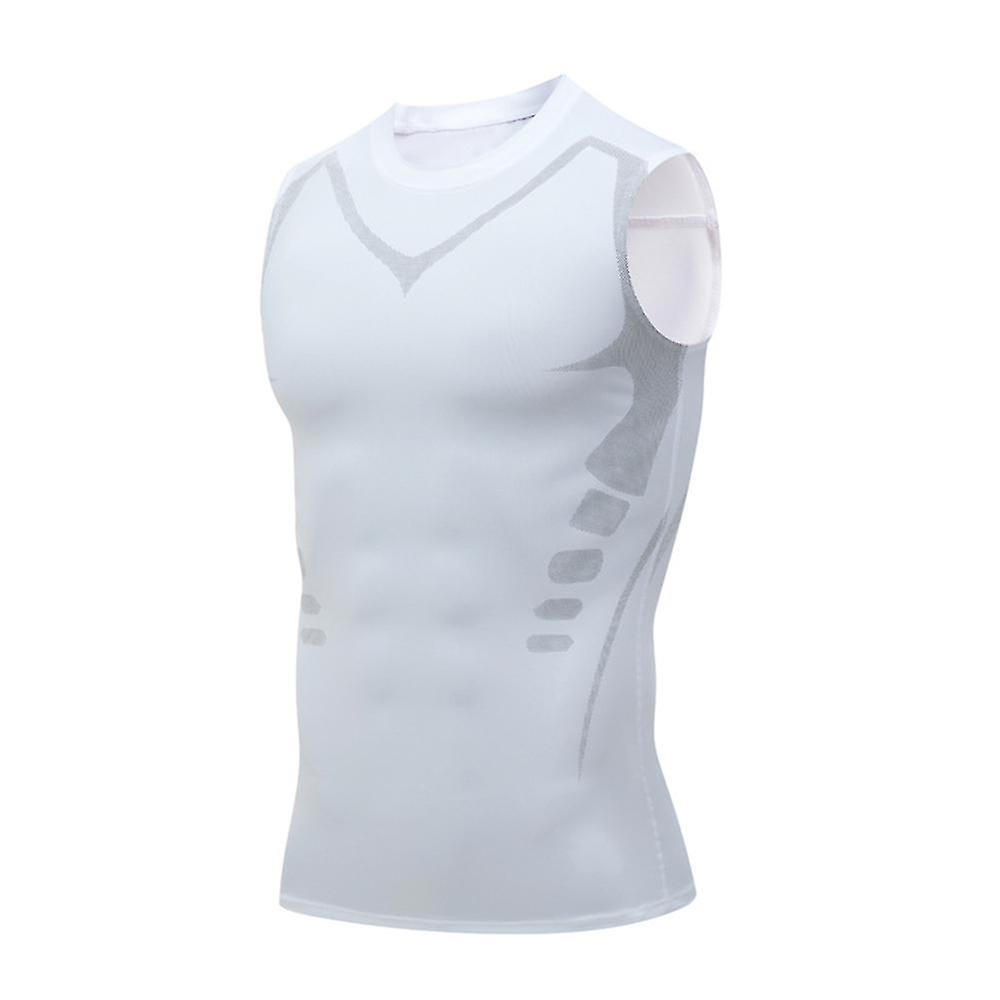 Sportswear Gfouk Menionic Tourmaline Posturecorrector Vest Men Perfect Body 1PC