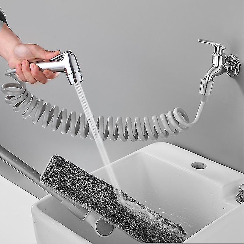 Bidet Toilet Hose - With Tank Hook and Retractable Type A Flexible Shower Hose for Plumbing Toilet,