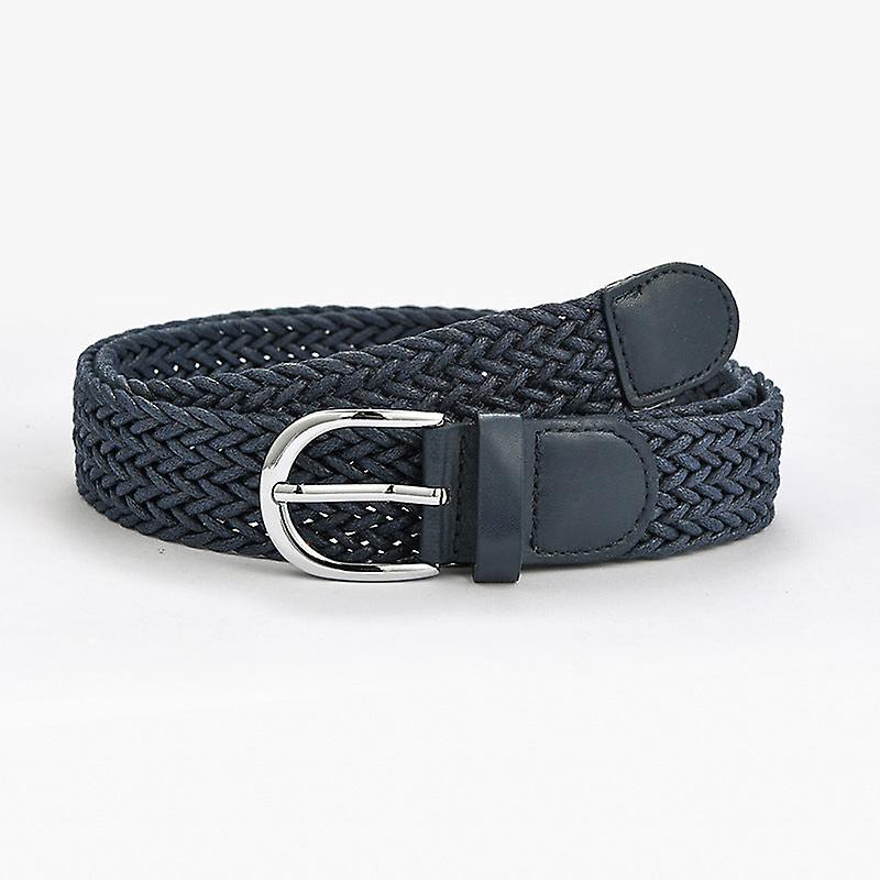 Women Belts Silver Buckle Decorative Dress Belt Wax Rope Woven