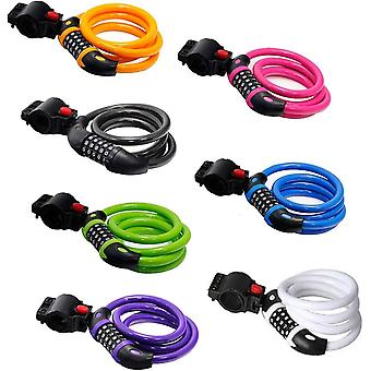 Bike Lock High Security 5 Digit Resettable Combination Coiling Cable Lock Best for Bicycle Outdoors,