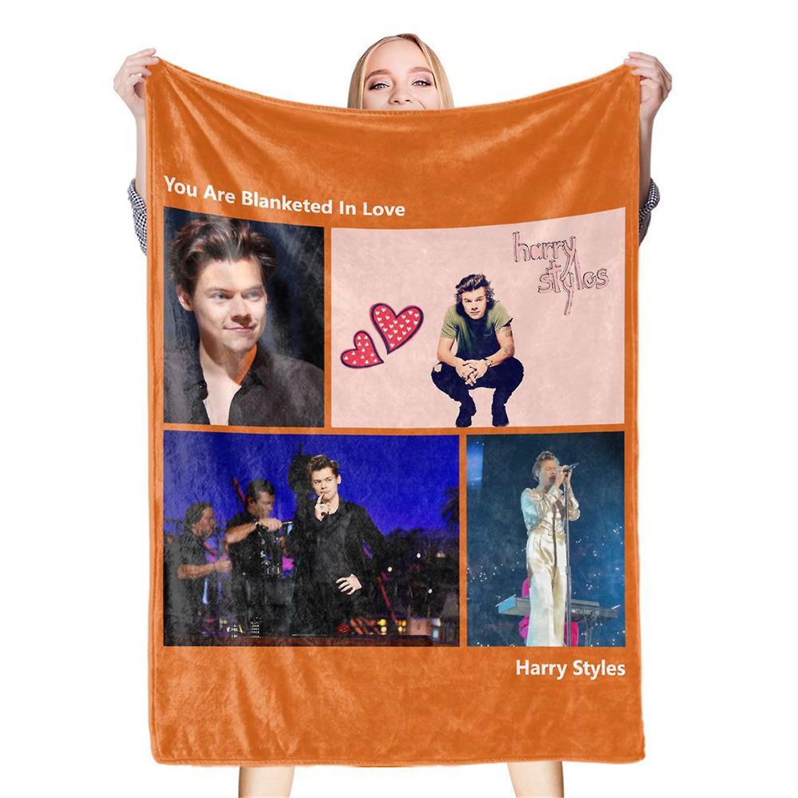 Celebrity Photo Blanket Comfortable Soft Colorul Clear Printing Bed Sleeping Star Pattern Blanket for Decoration BL601G‑1 100x120cm