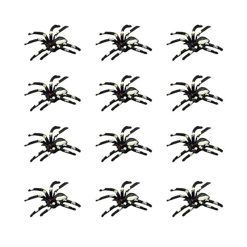 15pcs Plastic Spiders For Halloween Decorations