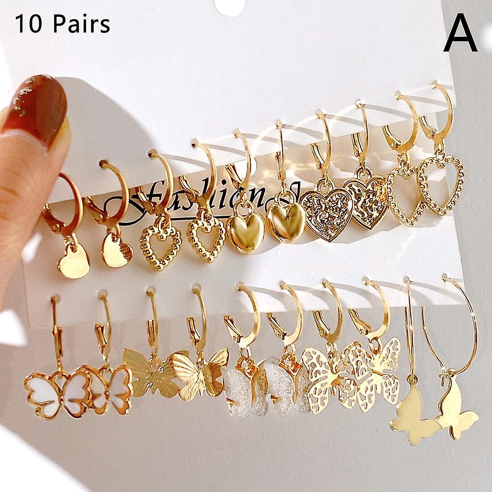 hollow butterfly dangling earrings simple earrings temperament versatile