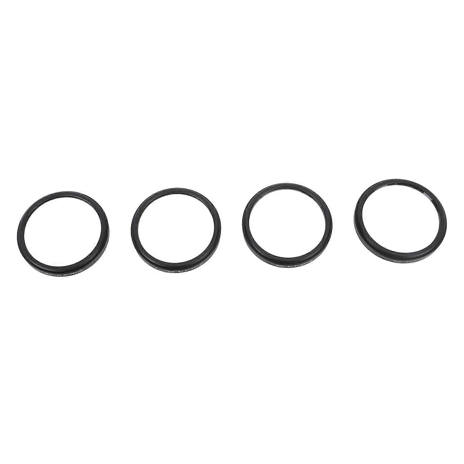 Close Up Filter Kit 4 in 1 +1 +2 +4 +10 Macro Lens Filter Optical Glass with Storage Pouch Camera Filter for Digital Camera Photo 82mm