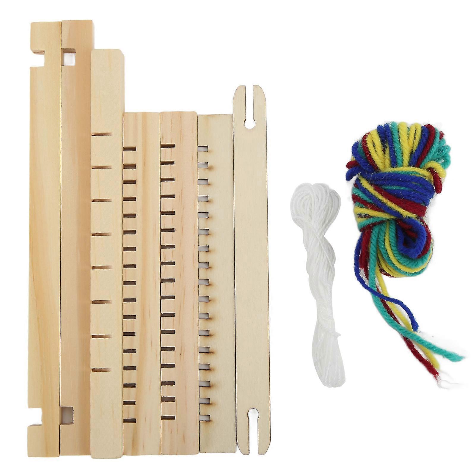 Hand Loom Smoothing Surfaces Safe Simple Operation Loom Knitting Machine For Weaving Tapestries Scarves For Kids