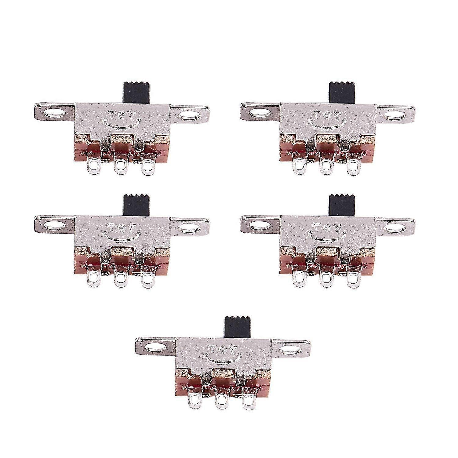 5 Pcs X On-off 2 Position Spdt 1p2t Panel Mini Slide Switch Solder Lug Ss12f15g3