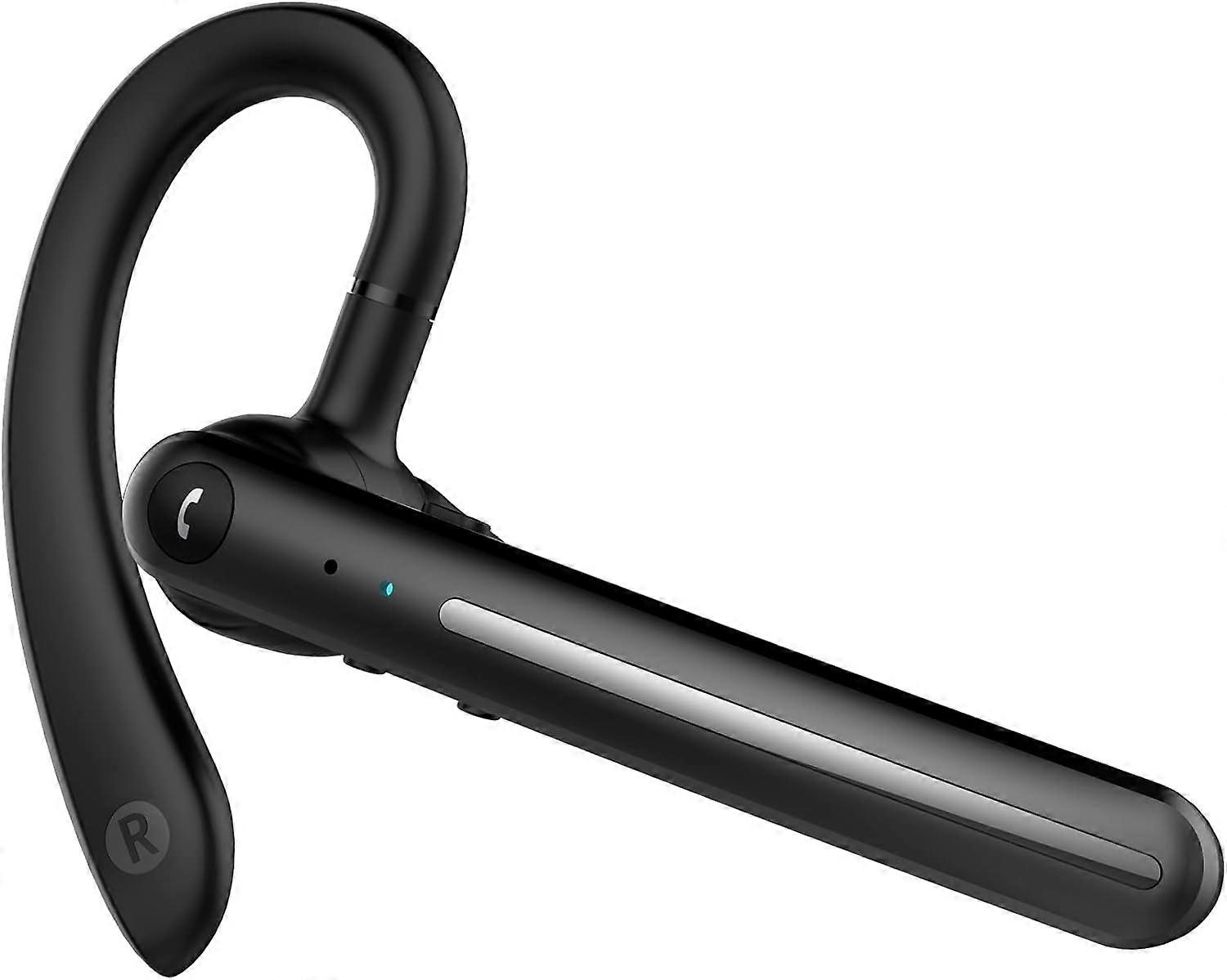 Bluetooth headset 5.0 wireless handset with dual microphone, hands-free business headset, light weig