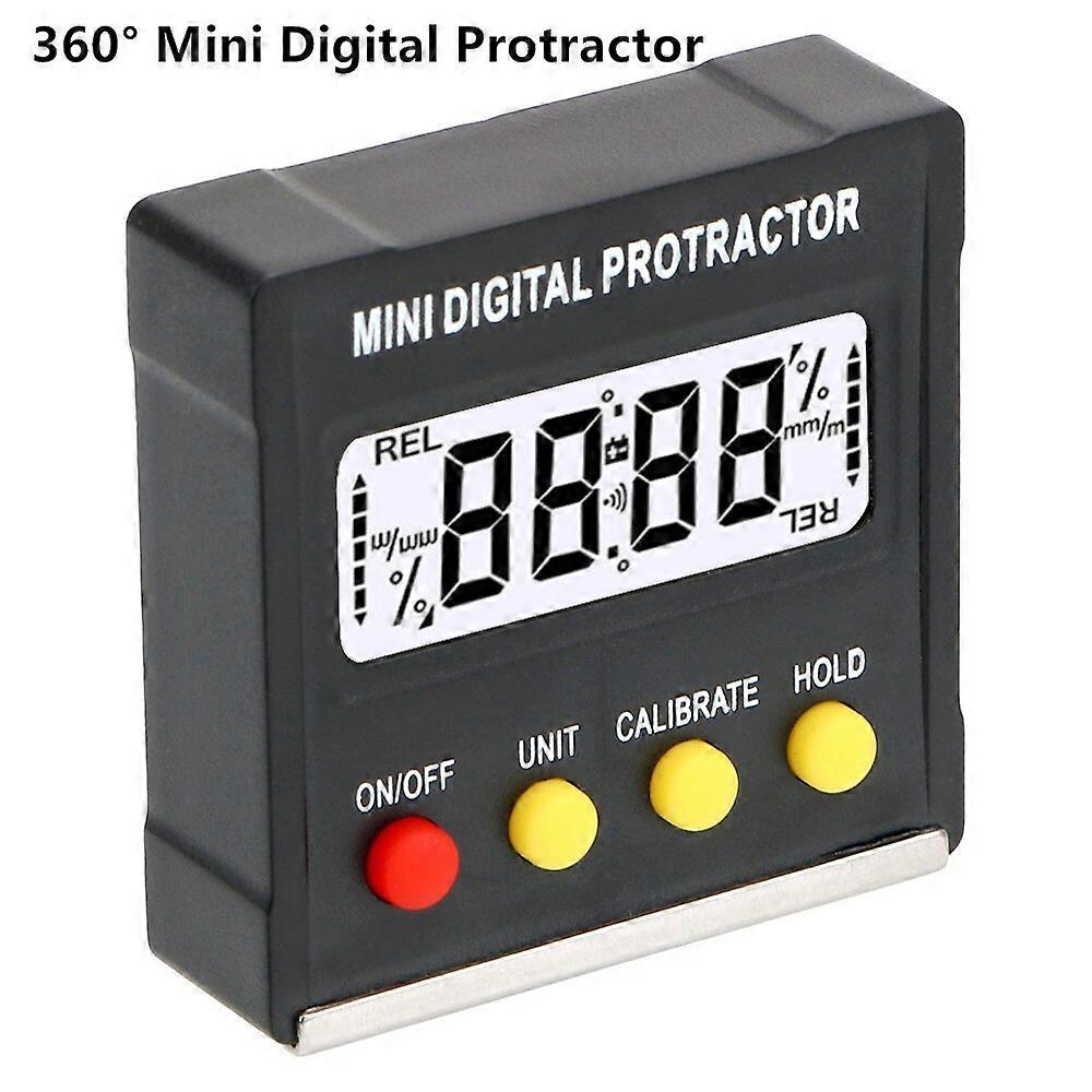 360 Mini Digital Protractor Inclinometer Electronic Level Box Magnetic Base Angle Finder Measuring Tools Construction tools