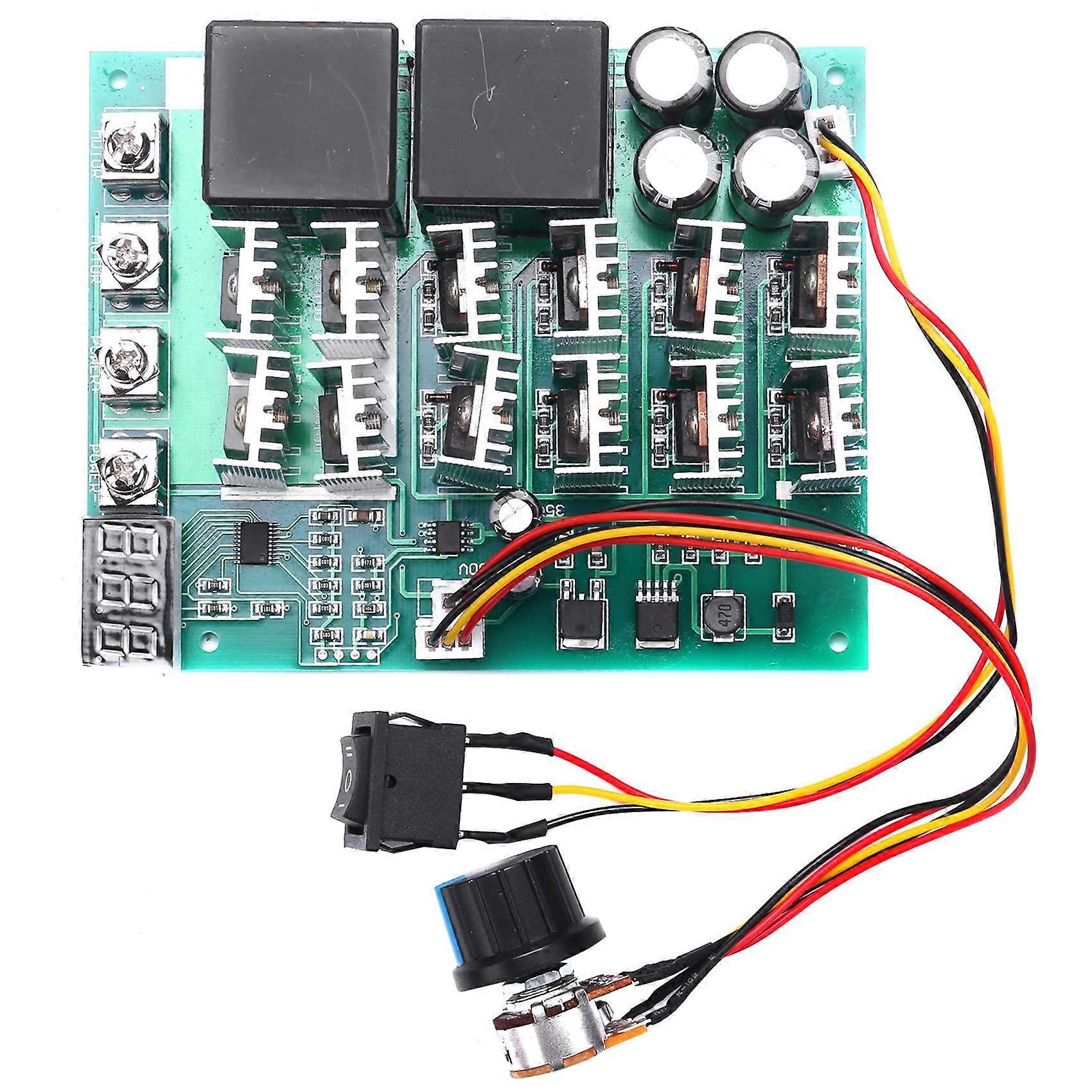 DC 10-55V 12V 24V 36V 48V 55V 100A Motor Speed Controller PWM HHO RC Reverse Control Switch with LE