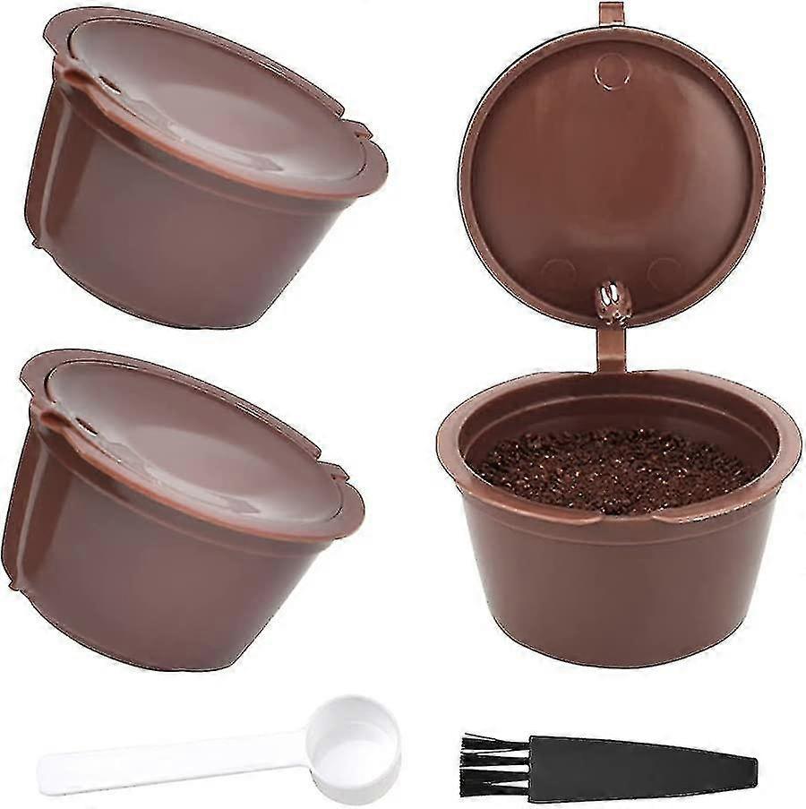 Ensemble de 3 dosettes de café réutilisables et rechargeables pour les machines Dolce Gusto