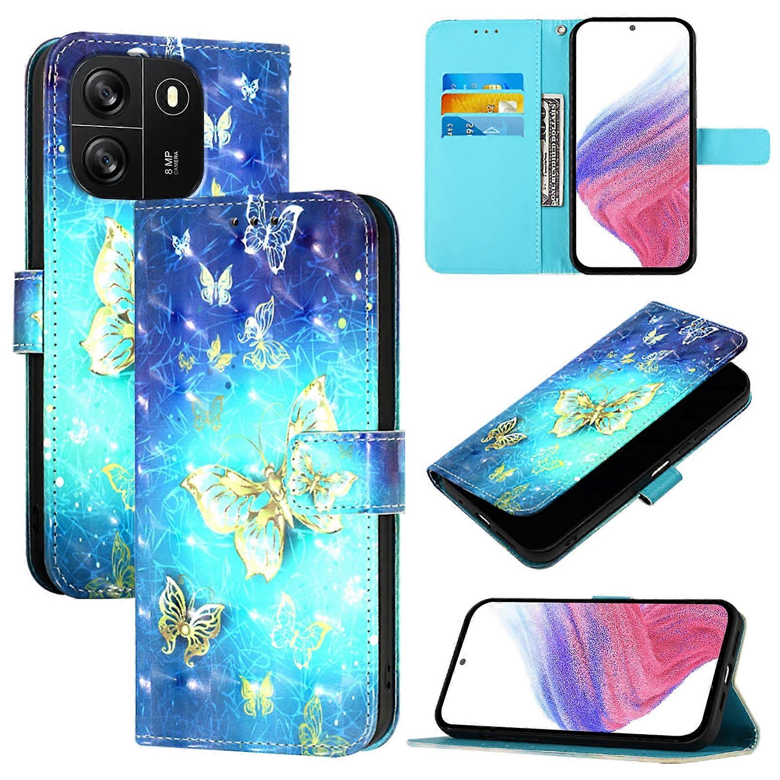 3D Painting Leather Case For Blackview Wave 6C