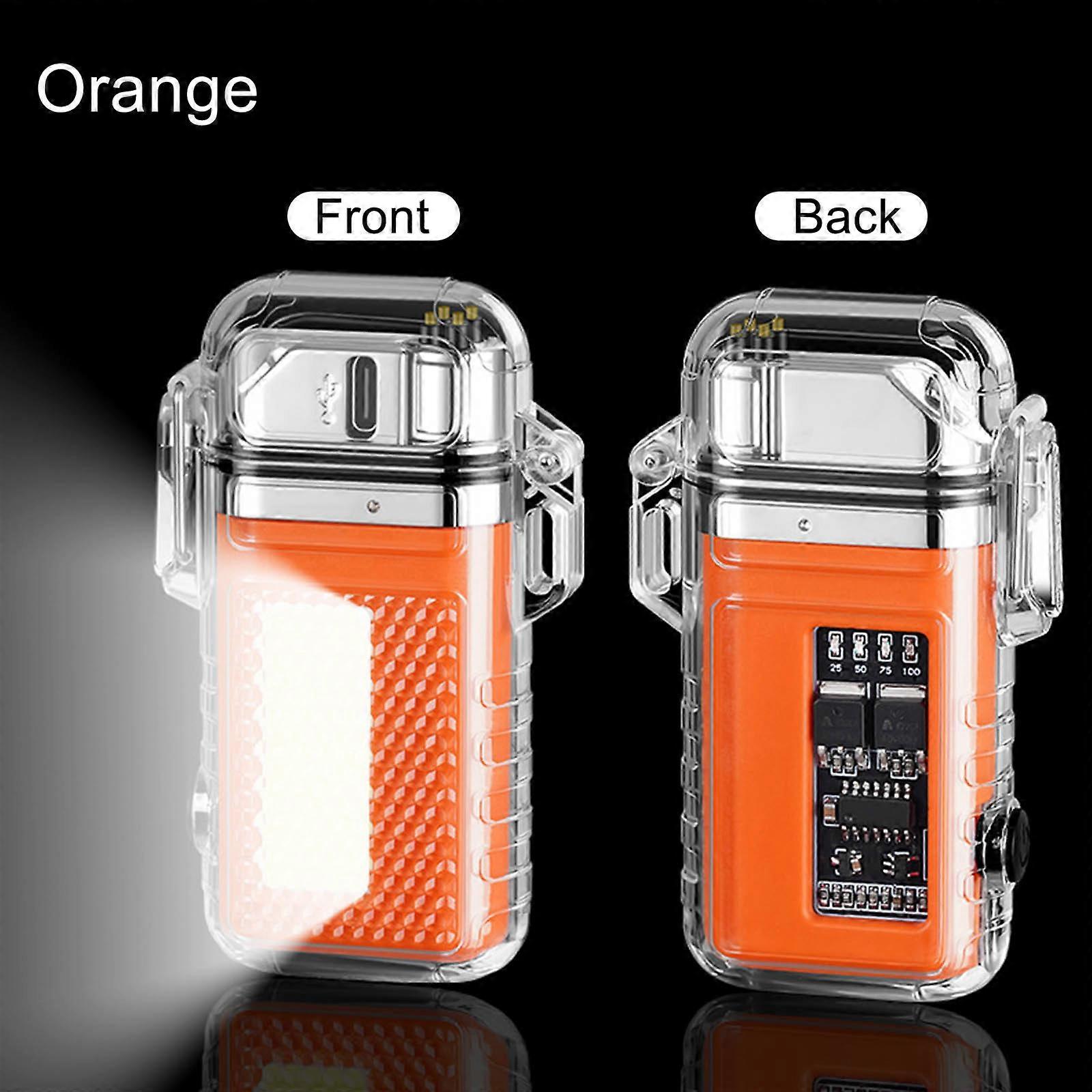 Outdoor Cob Lamp Electronics Cigarettes Lighter Optional Rotation Telescopic Pulses Dual Arcs Aromatherapy Igniter