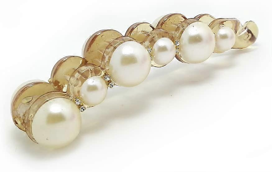 1 stk Pearl Banan Hårklemme (Sort)