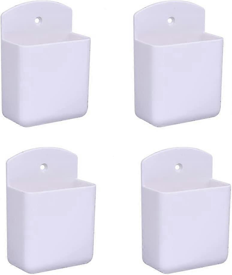 Pack de 4 télécommandes blanches Boîte de rangement murale