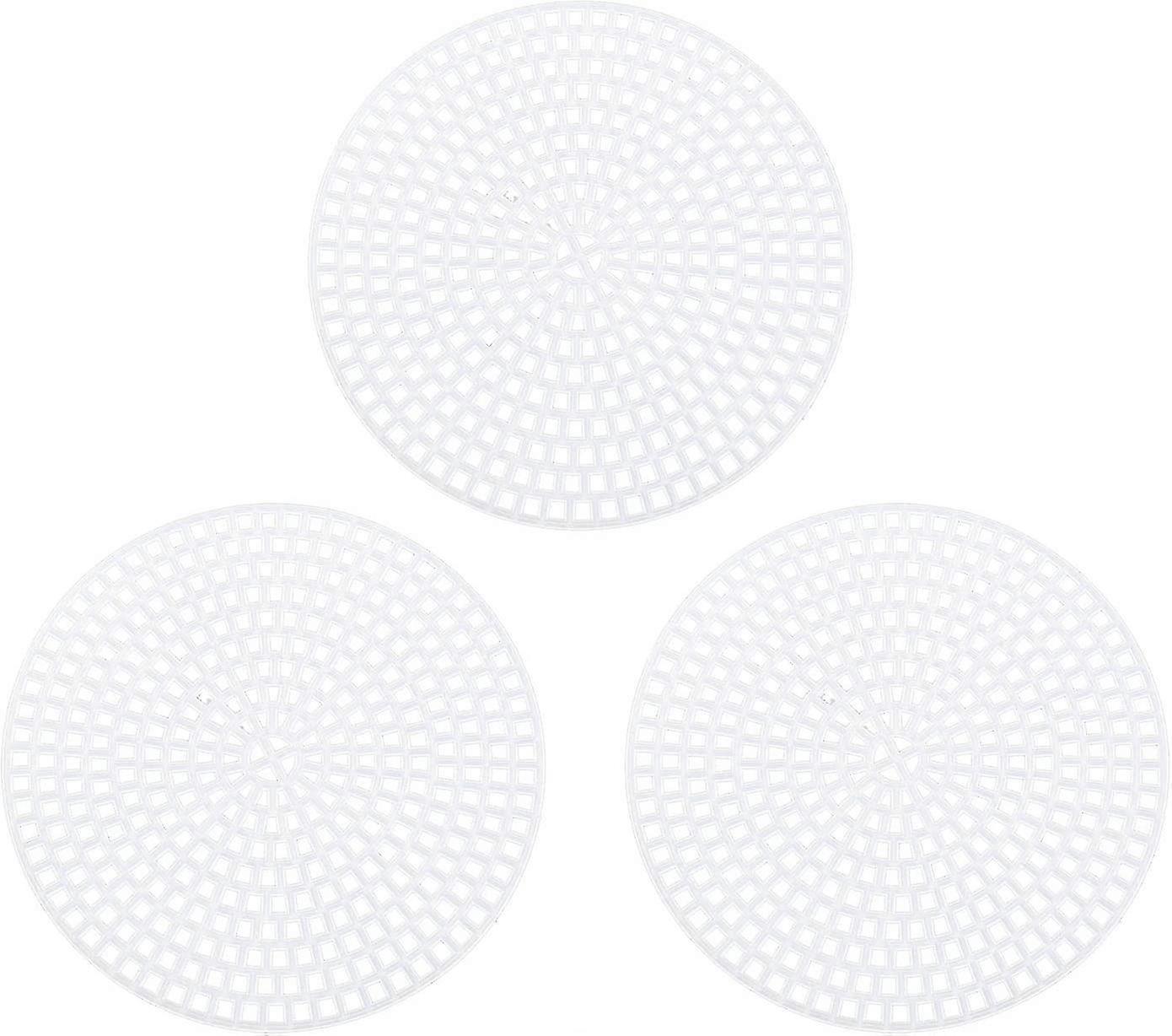 10pcs Plastic Canvas Sheet Eembroidery Tool Diy Handmade Materials(round)