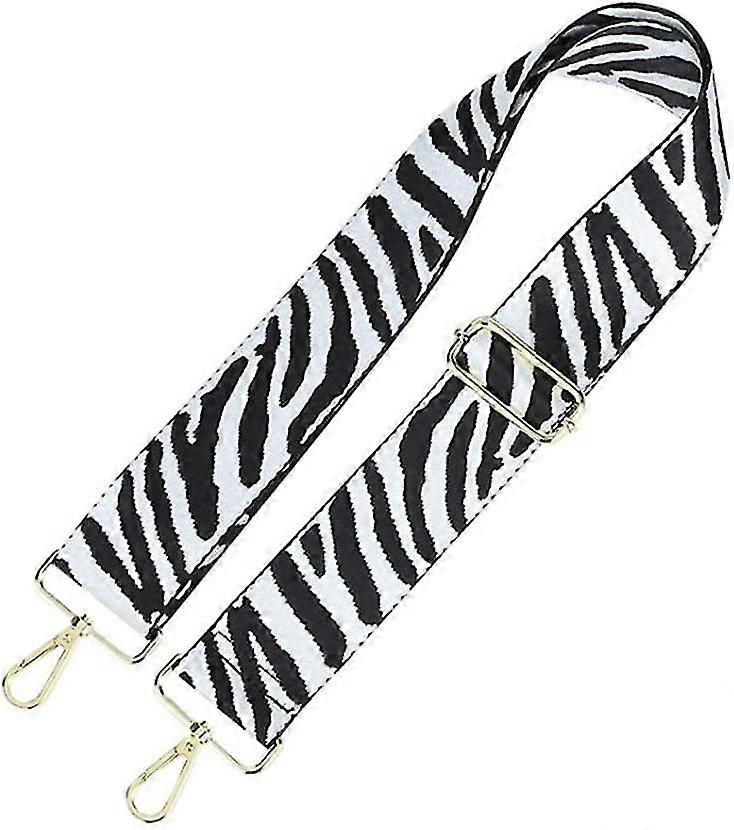 70-135cm Adjustable Shoulder Strap Colorful Zebra Pattern Bag Strap Shoulder Strap 5cm Wide
