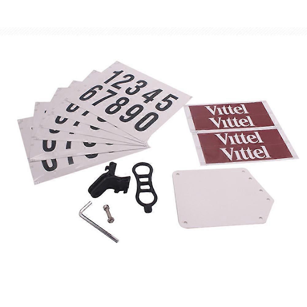 Number Plate + Bracket Set Quick Buckle Mountain Road Folding Bicycle Number Plate