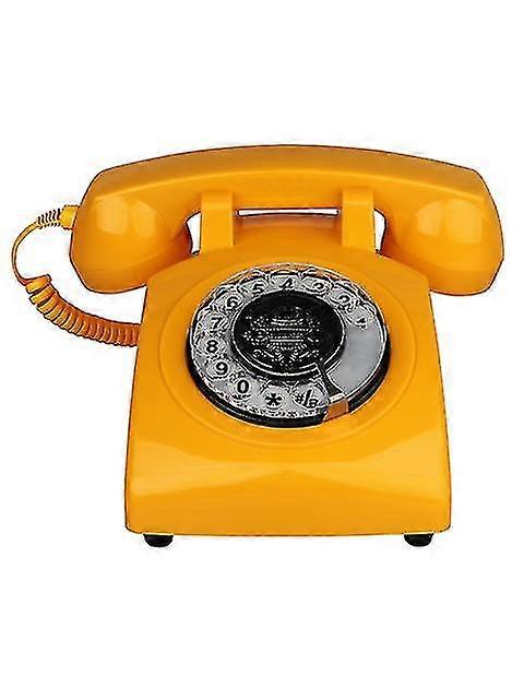 corded black landline phones for home old style antique telephone dial phone with muti-function mini phone office accessories
