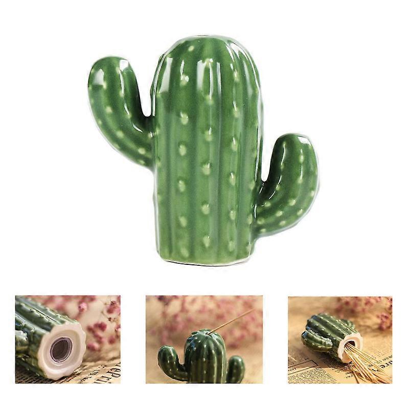 Toothpick Holder Boxes Cactus Ceramic Toothpicks Dispenser Design