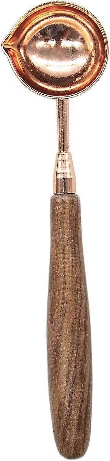 Messing voks ske vintage elegant træ håndtag kobber voks forsegling stempel smelteske brug i bryllupsinvitationer masse gør voks forsegling gavekuvert havet