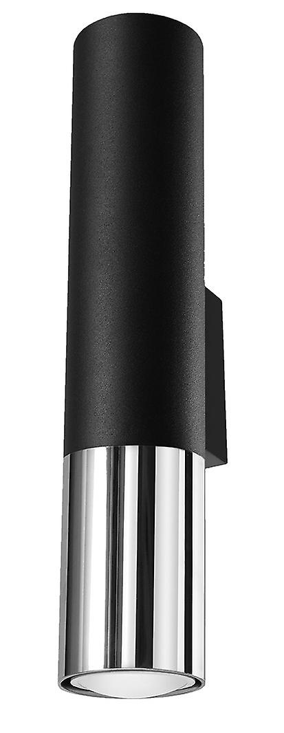 Loopez Up & Down Wall Lamp Black, Chrome GU10