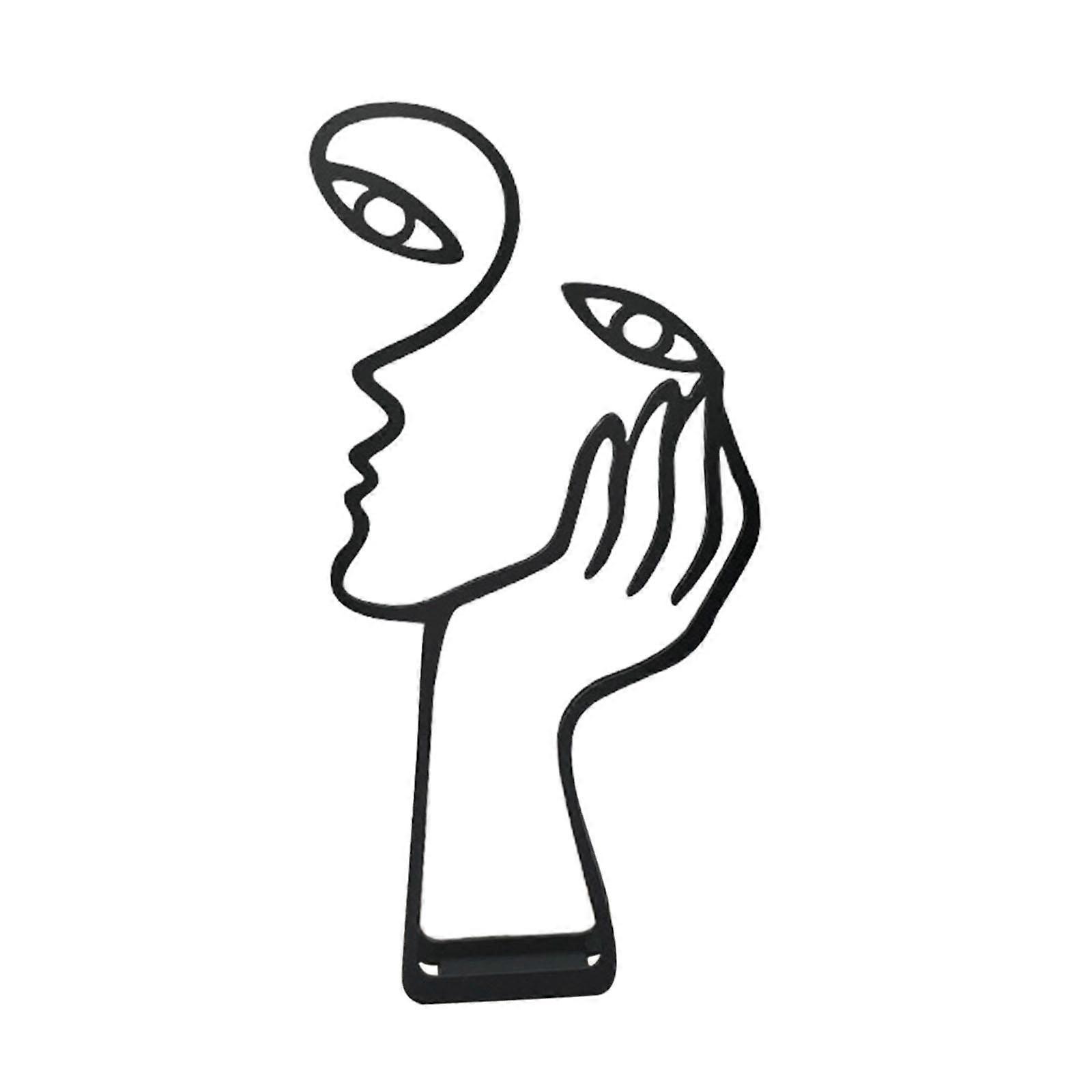 Thinker Statue Home Decor Simple Modern Sculpture for Company Library Office 20cmx9.9cm