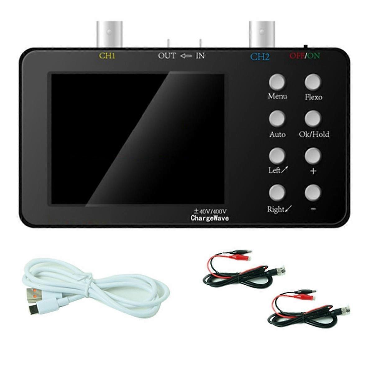 Oscilloscopio digitale a doppio canale Frequenza di campionamento 50M Piccolo oscilloscopio portatile ad alte prestazioni Display LCD da 3,2 pollici