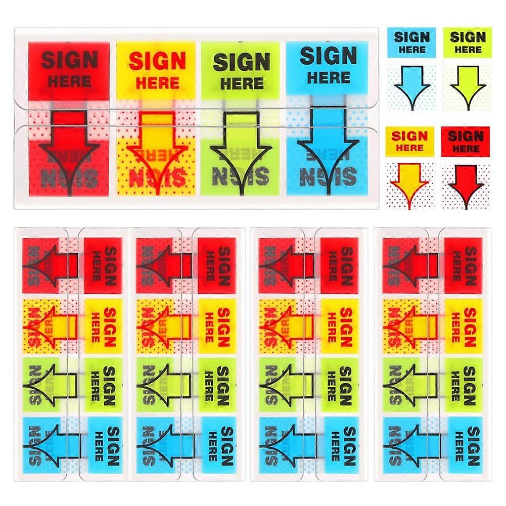 500pcs Sign Here Stickers,Labels Stickers Adhesive Sign Here Tabs Sign Post Here Flags for Home Off