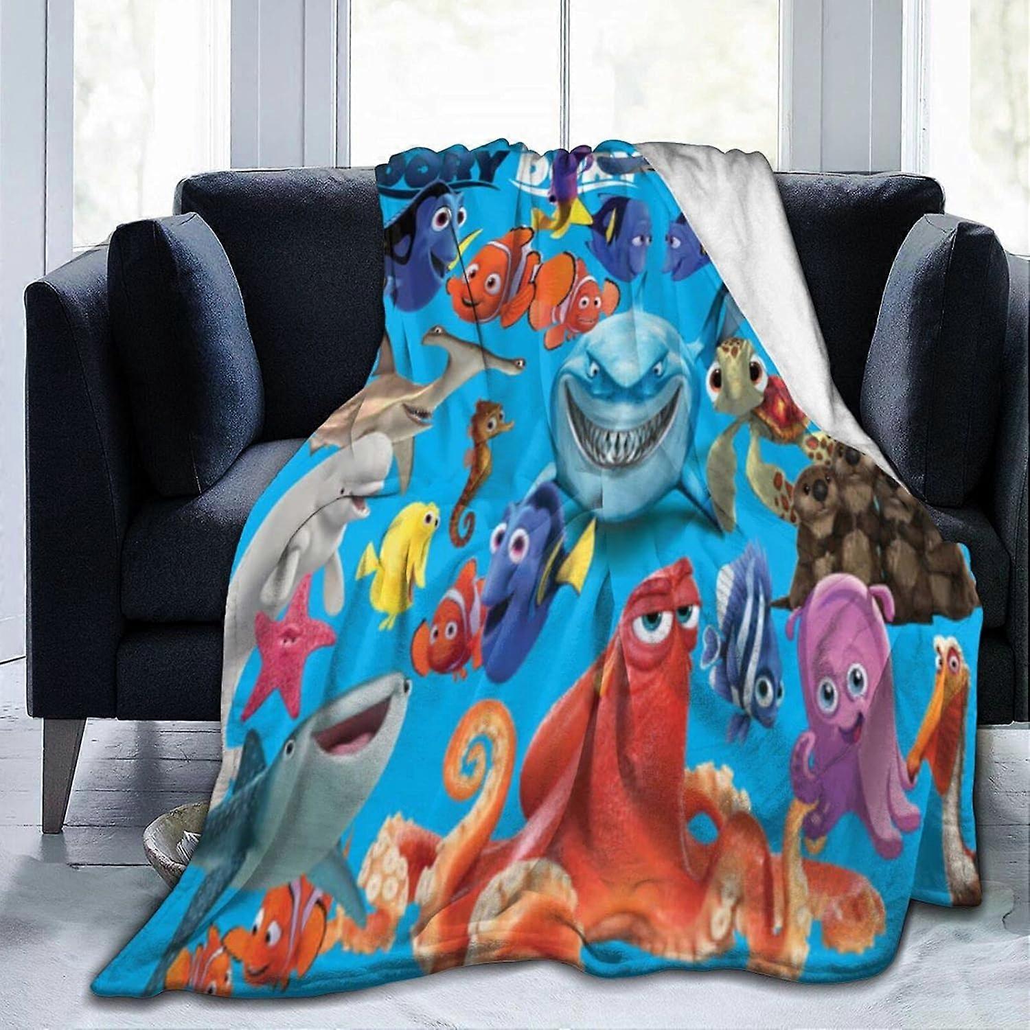 Vintage Finding Nemo Fleece Blanket Throw Size Soft blanket All Season Warm Super Soft Multiple Sizes for Adult Kids Teens