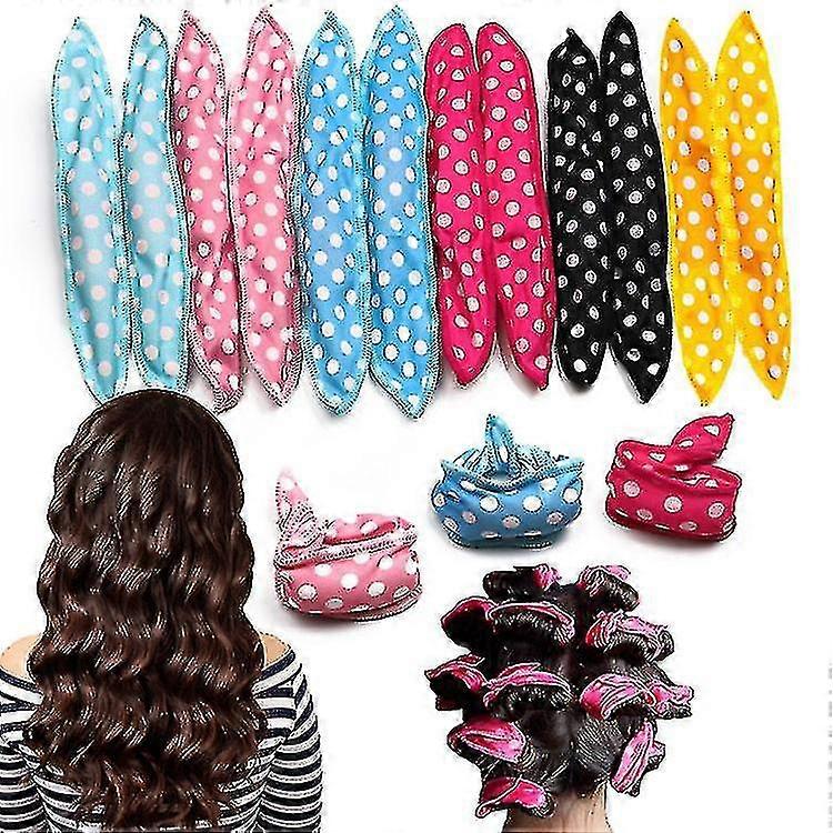 12pcs Sponge Flexible Foam Hair Curlers Soft Sleep Pillow Hair Rollers
